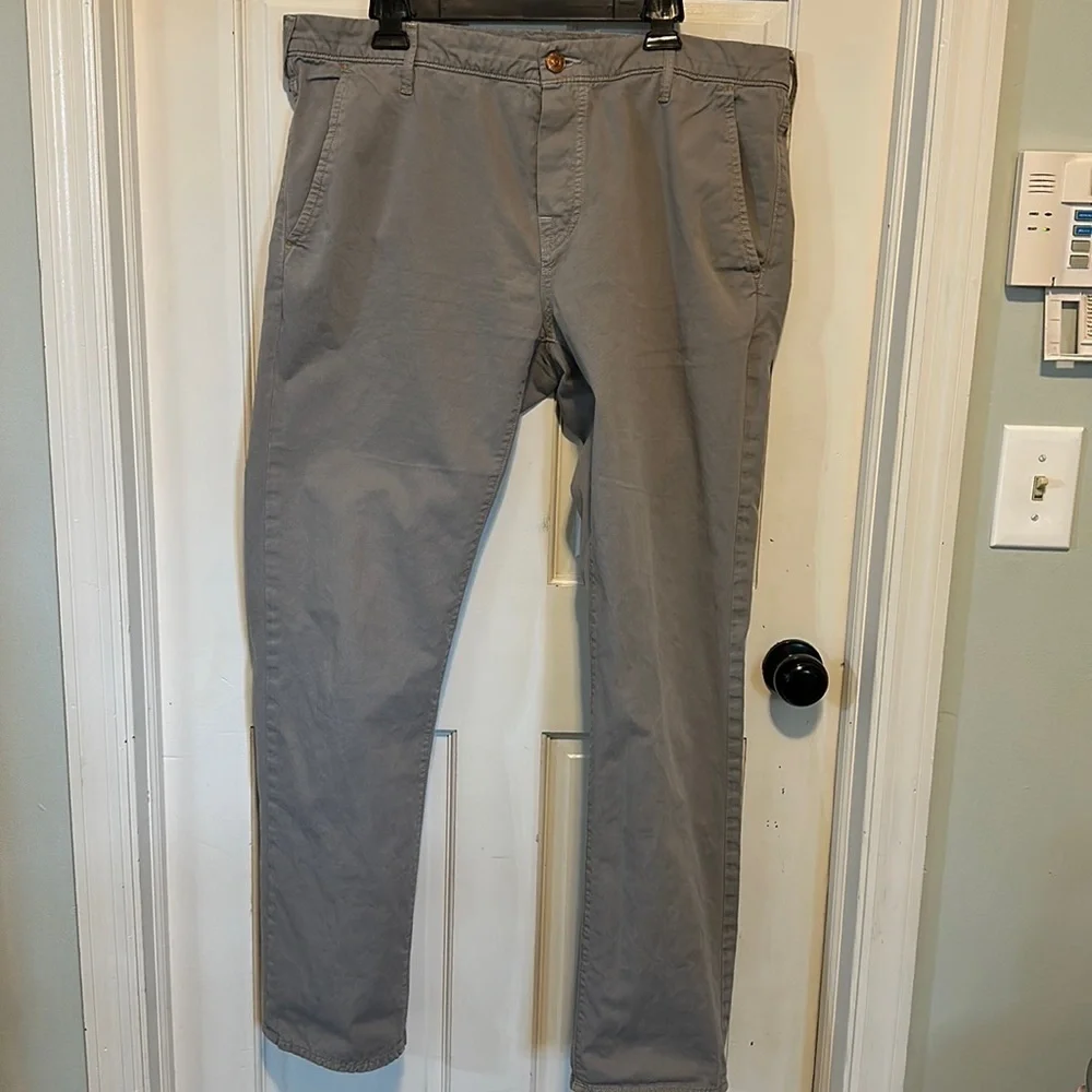 TRUE RELIGION Rocco Tailored‎ overdye Twill pants / jeans Gray Size 38